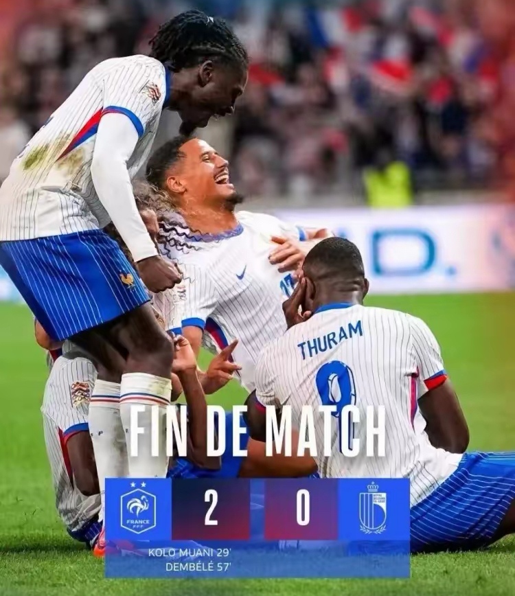 胜利的喜悦，法国队笑逐颜开的简单介绍